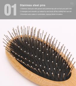 Double-Sided Pet Brush Comb & Hair Remover