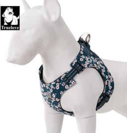 Light Floral Dog Harness