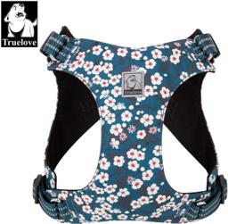Light Floral Dog Harness