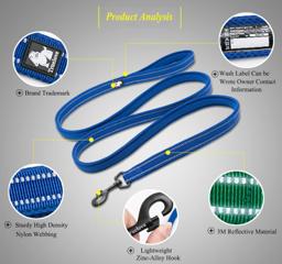 Reflective Mesh-Padded Dog Lead
