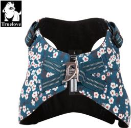 Light Floral Dog Harness