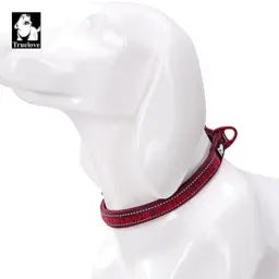 Reflective Neoprene Dog Collar with Embroidered Logo