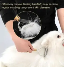Natural Shine Bamboo Comb: Safe & Effective for Molting Hair