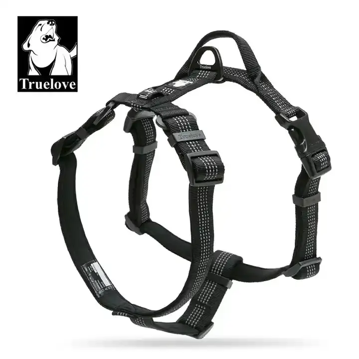 Adjustable Pet Harness with Collar Leash optional LED light