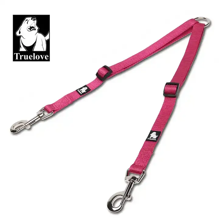 Double Pet Nylon Ribbon Leash