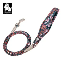 Round Rope Floral Handle Pet Leash