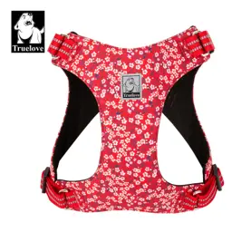 Light Floral Dog Harness