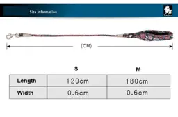 Rope Dog Lead with Floral Neoprene Handle