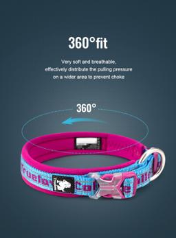 Neoprene-Padded Reflective Dog Collar