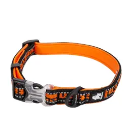 Reflective Neoprene Dog Collar with Embroidered Logo