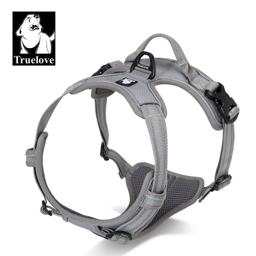 Padded Dog Harness with Dual Lead Attachments