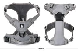 Padded Dog Harness with Dual Lead Attachments