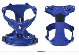 Padded Dog Harness with Dual Lead Attachments