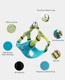 Padded Reflective Step-In Dog Harness