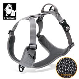 Reflective Dual-Clip Dog Harness with Handle
