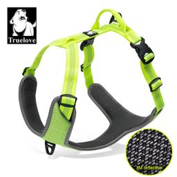 Reflective Dual-Clip Dog Harness with Handle