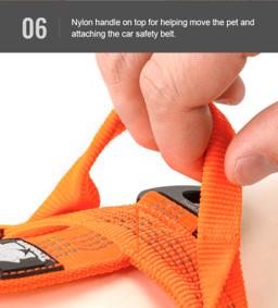 Reflective Dual-Clip Dog Harness with Handle