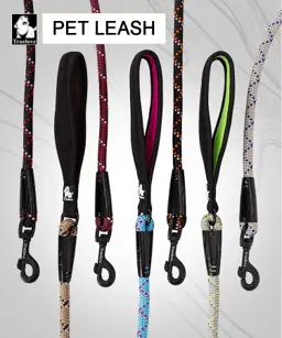 Rope Dog Lead with Neoprene Handle