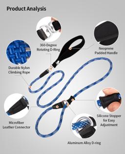 Rope Slip Lead for Dogs