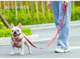 Floral Dog Lead with Multiple Handles