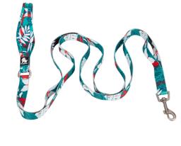 Floral Dog Lead with Multiple Handles