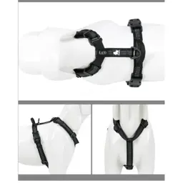 Adjustable Reflective Neoprene-Padded Dog Harness