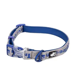 Reflective Neoprene Dog Collar with Embroidered Logo
